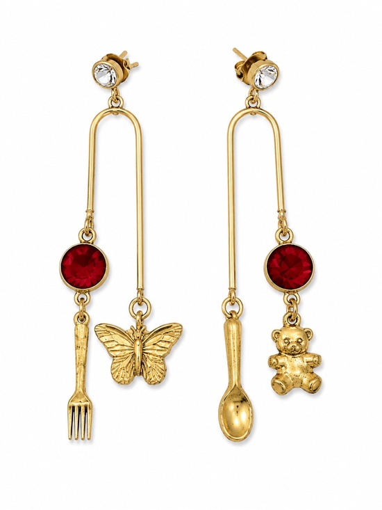 Unique Vintage Jewelry - One-of-a-Kind Handmade Vintage Charm Statement Earrings